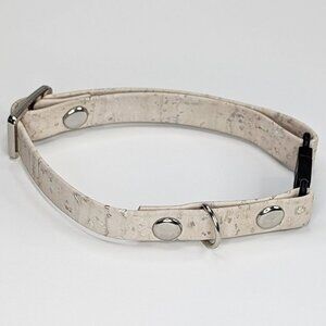 Cork Breakaway Cat Collar in White